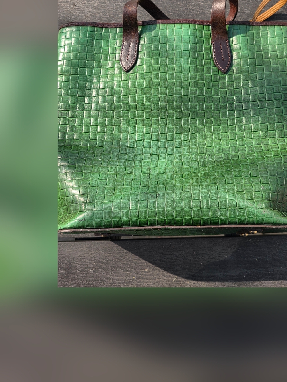 Dooney & Bourke Beguiling Shamrock Green Woven Tote and Matching Large Wristlet - Picture 16 of 16